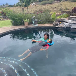 Daily rental of flotation therapy equipment including wetsuit