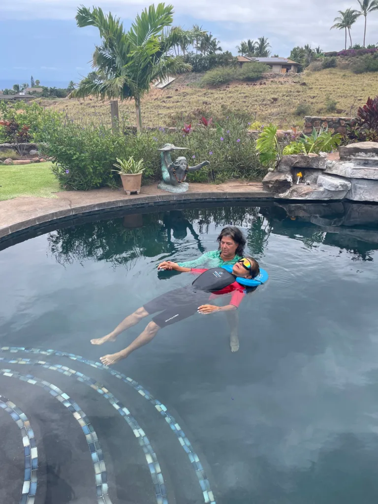 Daily rental of flotation therapy equipment including wetsuit