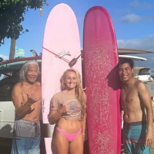 Small group surf lesson on beautiful island beaches