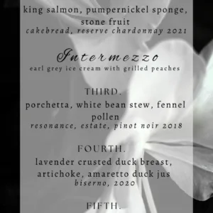 East Meets West Wine Pairing Dinner