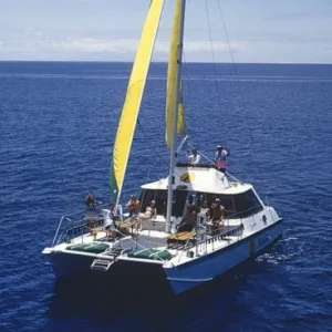 Couple enjoying snorkeling near Waikiki beaches