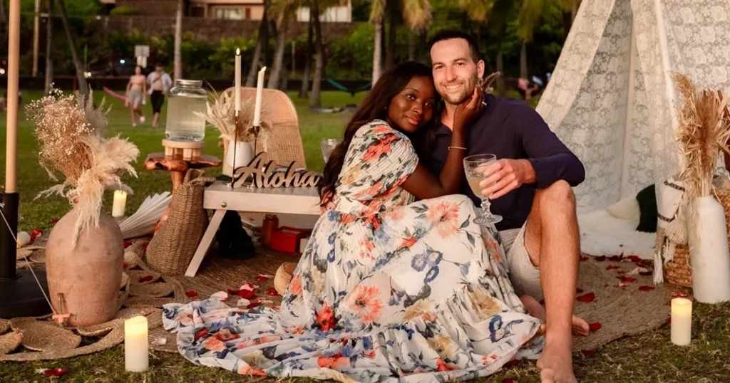 Chef preparing gourmet meal in luxury private Hawaii setting