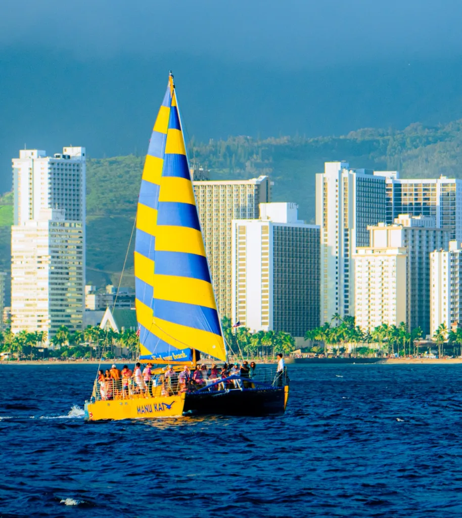Private morning sail with traditional Hawaiian ceremony
