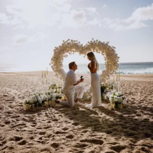 Romantic sunset proposal experience with breathtaking views