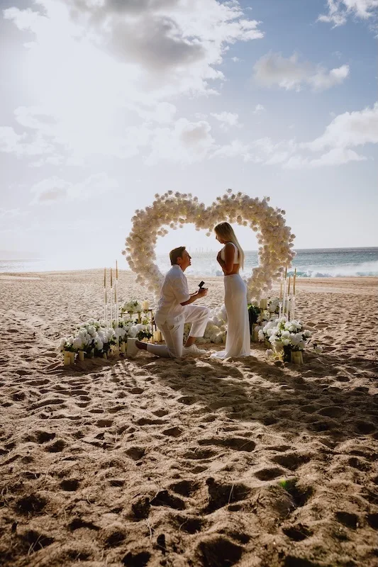 Romantic sunset proposal experience with breathtaking views