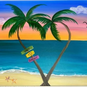 Children participating in an art party class at Heritage Hall