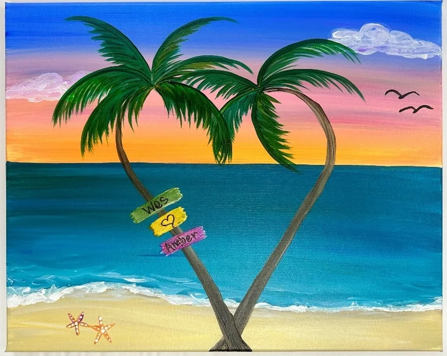 Children participating in an art party class at Heritage Hall