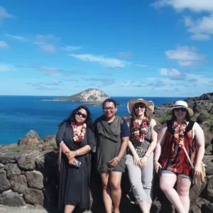 Group enjoying a fun and tasty island tour