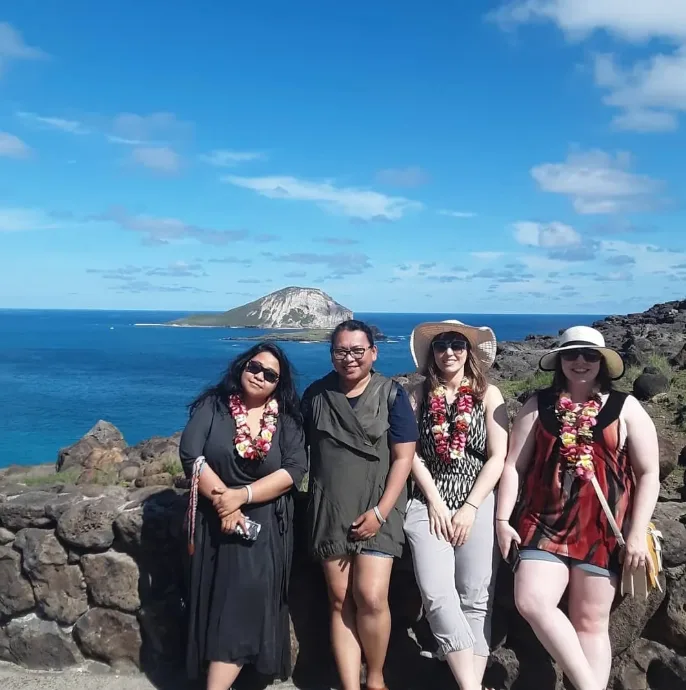 Group enjoying a fun and tasty island tour