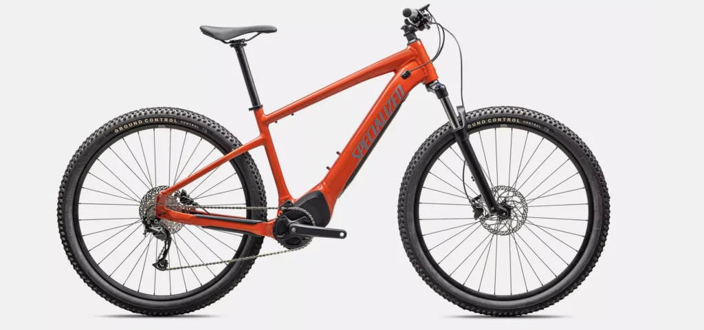 Specialized Turbo Tero 3.0 bike parked on a scenic trail