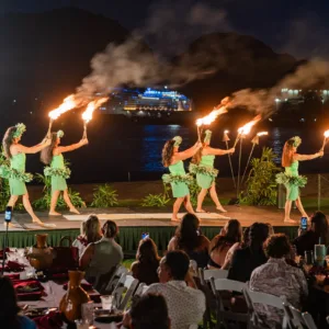 Traditional Polynesian drums and dance performance in Kauai