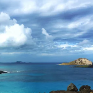 Scenic views from a half day circle island tour