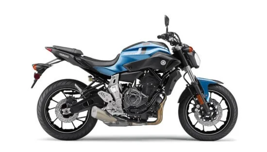 Yamaha FZ-07 MT-07 motorcycle on mountain road