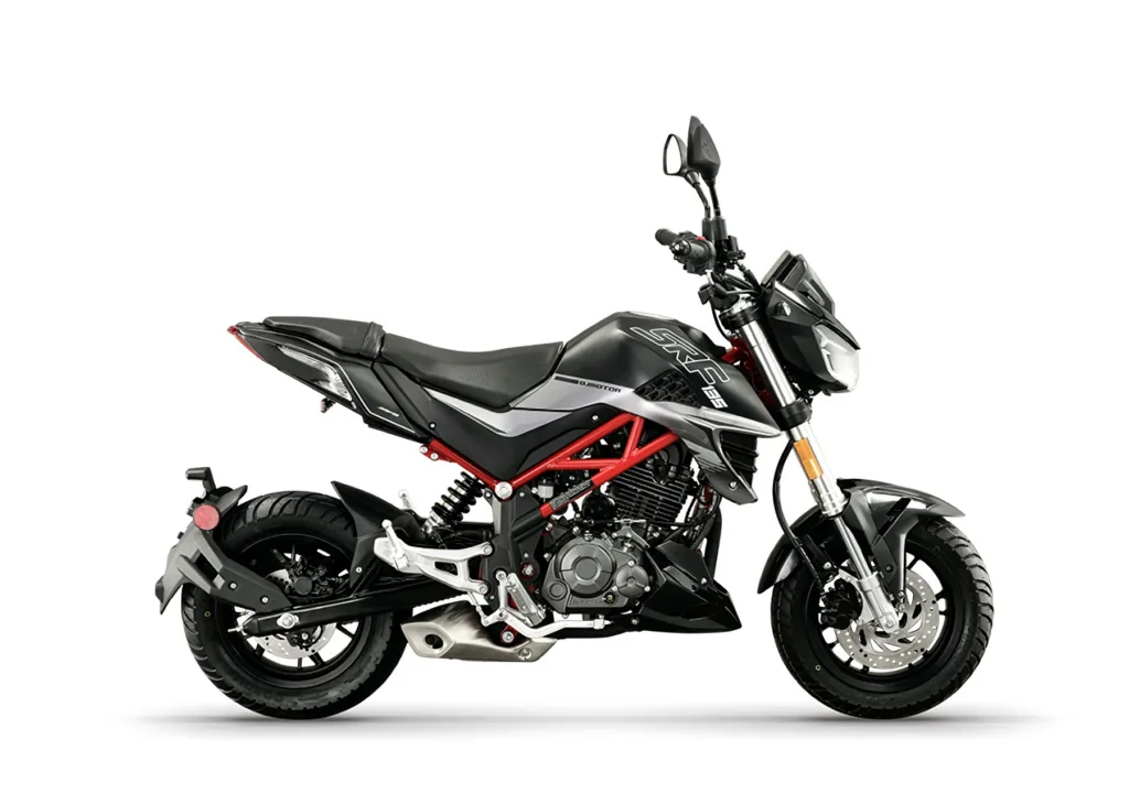 SFR 135cc motorcycle parked on Maui road