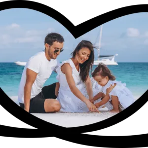 Photographer capturing scenic shots on Big Island coastline