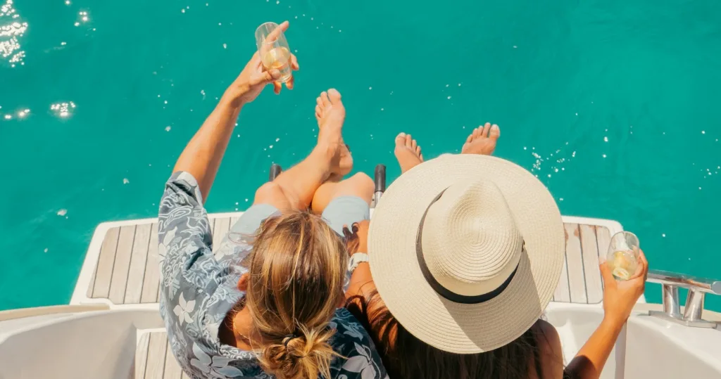 Small group enjoying a 6.5 hour ocean cruise