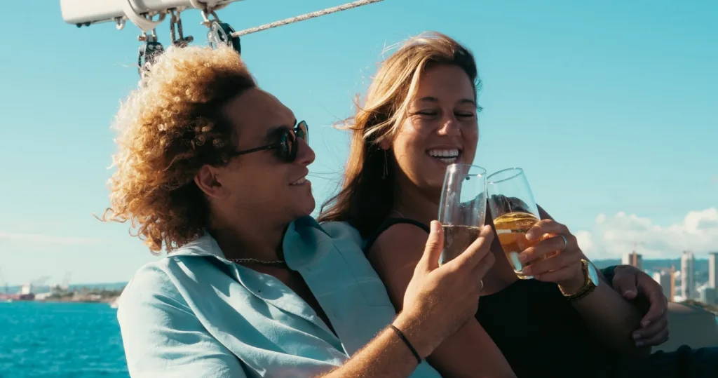 Mid-sized group on a three hour coastal cruise