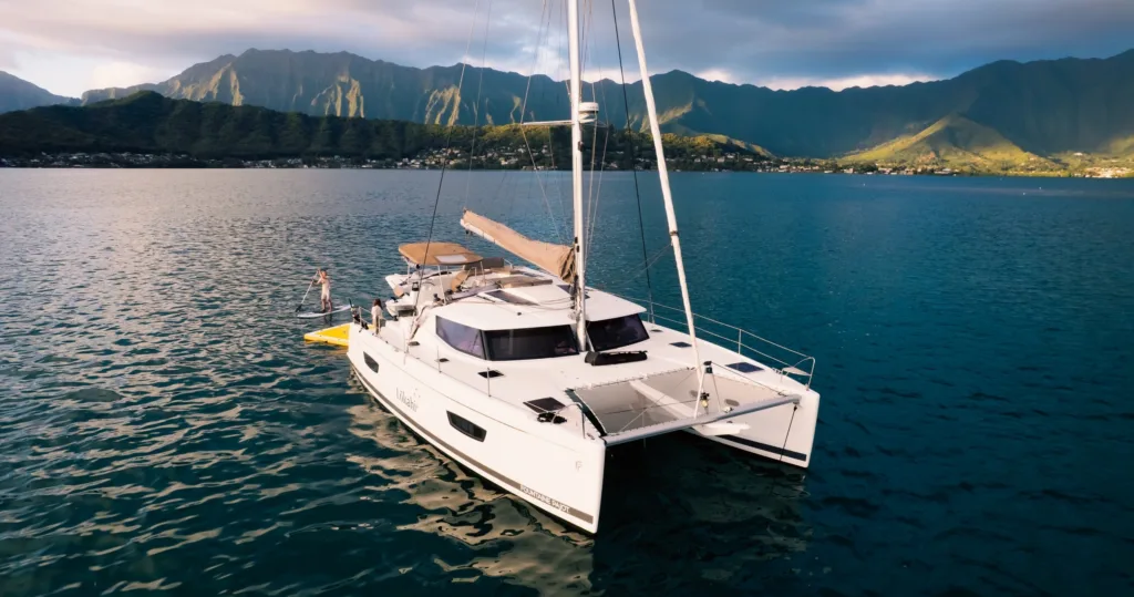 Guests enjoying a scenic 7.5 hour ocean cruise