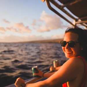 Sunset cruise along Mauna Kea’s scenic coastline