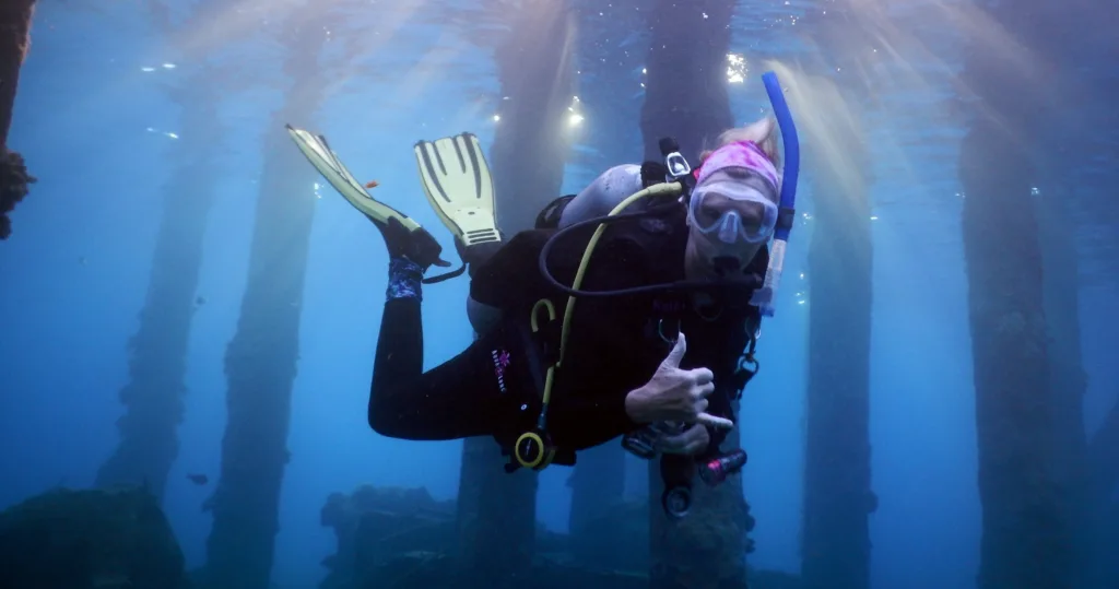 Scuba diving adventure at Mala Pier and Pali dive sites