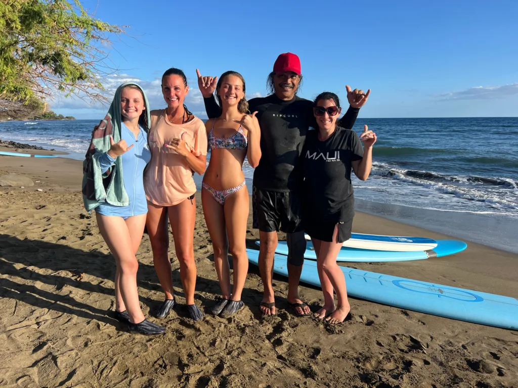 Group lesson with scenic island tour views