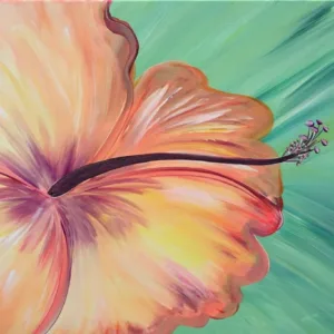 Group enjoying art party class for ages sixteen and up