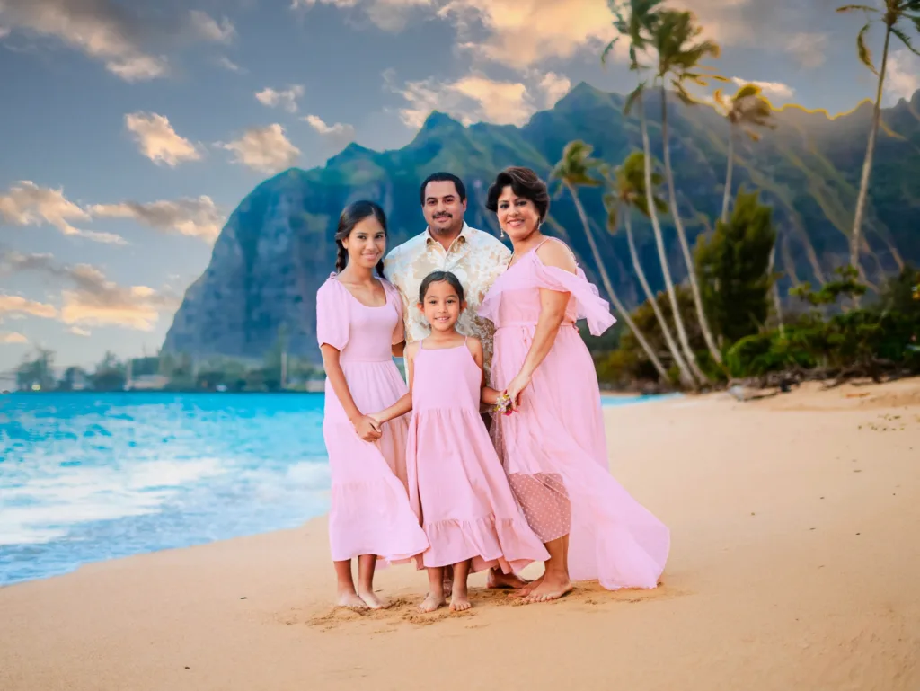 Professional photographer capturing couples on Big Island beaches