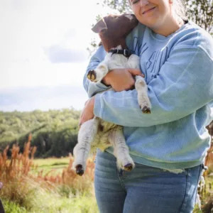 Petting zoo visit with baby goats to cuddle