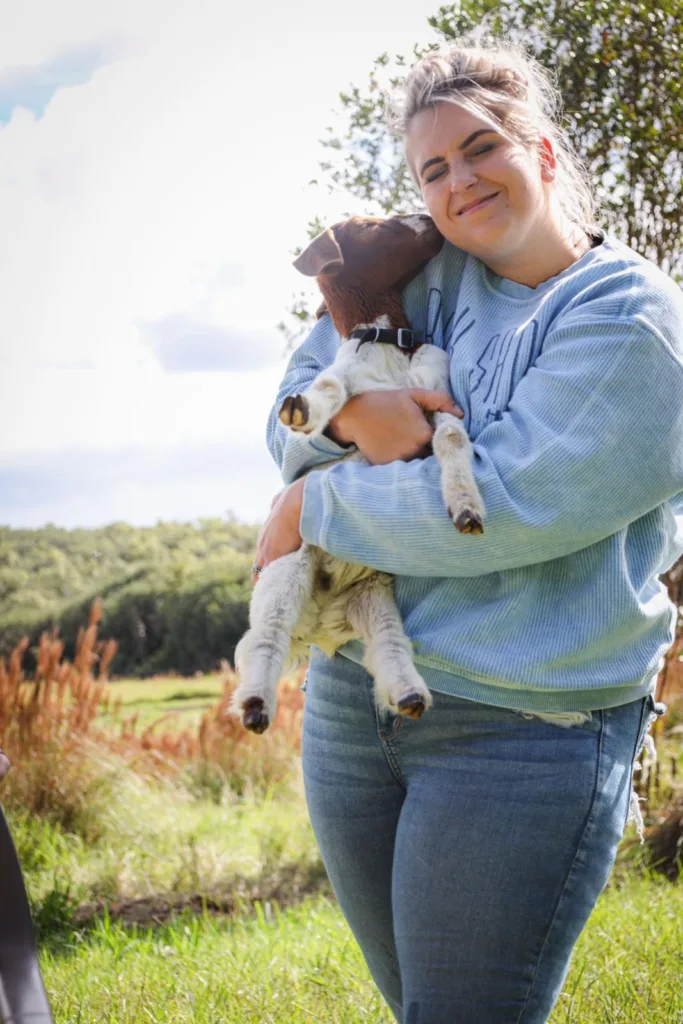 Petting zoo visit with baby goats to cuddle