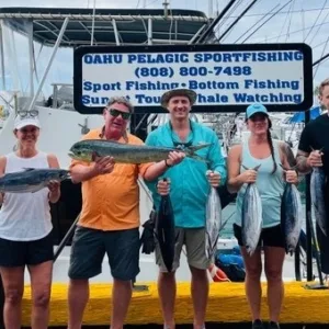 Three quarter day private sport fishing charter with friends