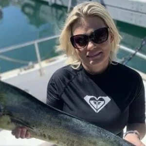 Anglers fishing together on full-day sport fishing charter boat