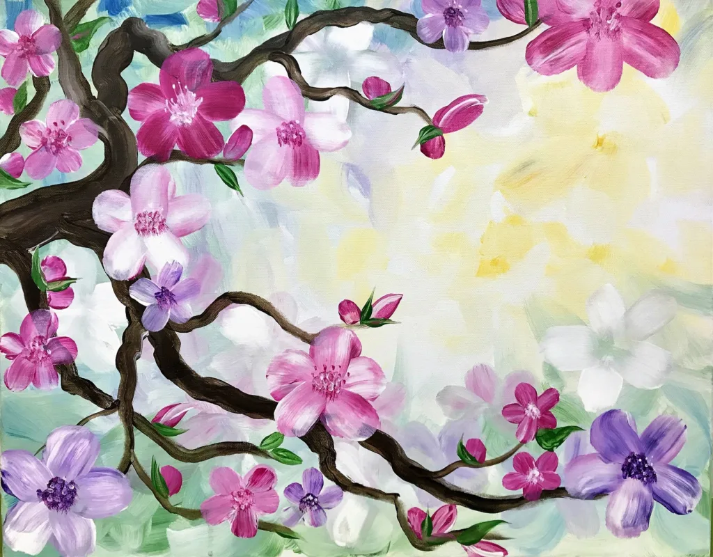 Creative art party event for ages sixteen and older