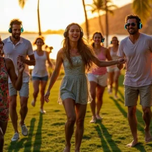 Scenic view of Westin Maui Resort with lush tropical gardens