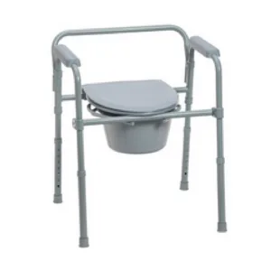 Portable commode chair for convenient bathroom access