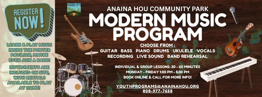 Modern music lessons in a community park setting