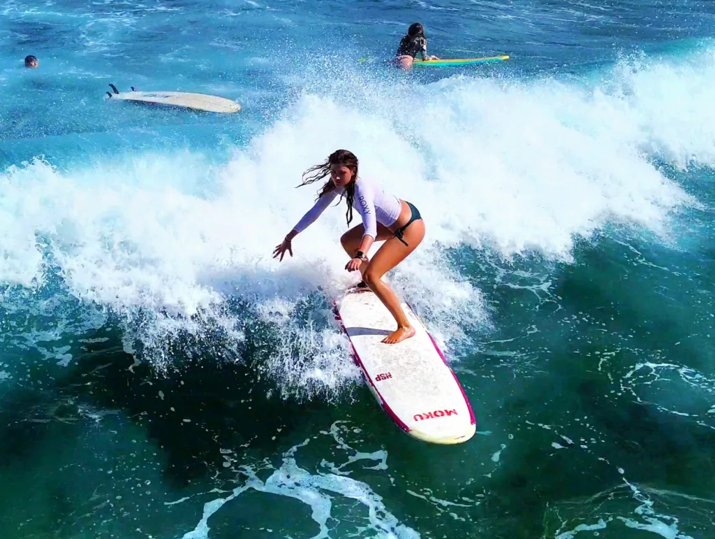 Surfing lesson at Waikīkī beach for beginners