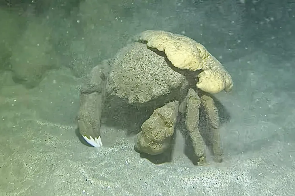Nighttime scuba diving exploring reef life under twilight skies