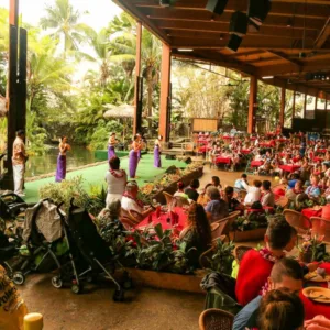 Guests experiencing traditional Polynesian dance at cultural center