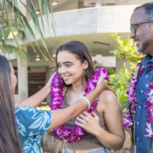 Custom lei greeting service at Kahului Airport Maui