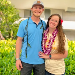 Honeymoon lei greeting at Lihue Airport Kauai