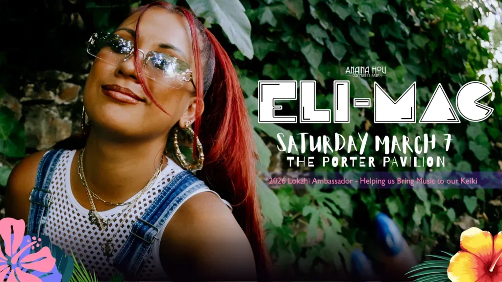 Eli-Mac performing live with her band on stage