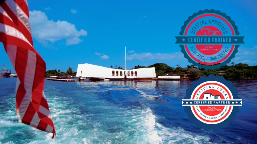 Historic USS Arizona Memorial at Pearl Harbor in Honolulu