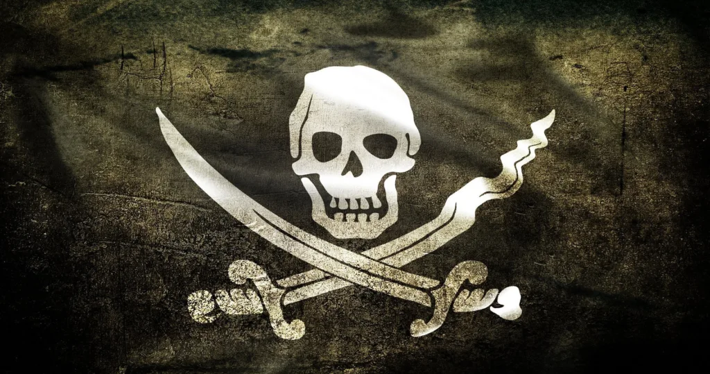 Pirate-themed ship docked at Whaler's Village harbor