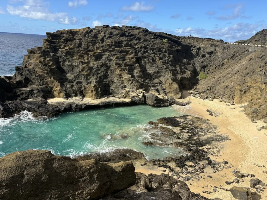Panoramic ocean view from circle island tour