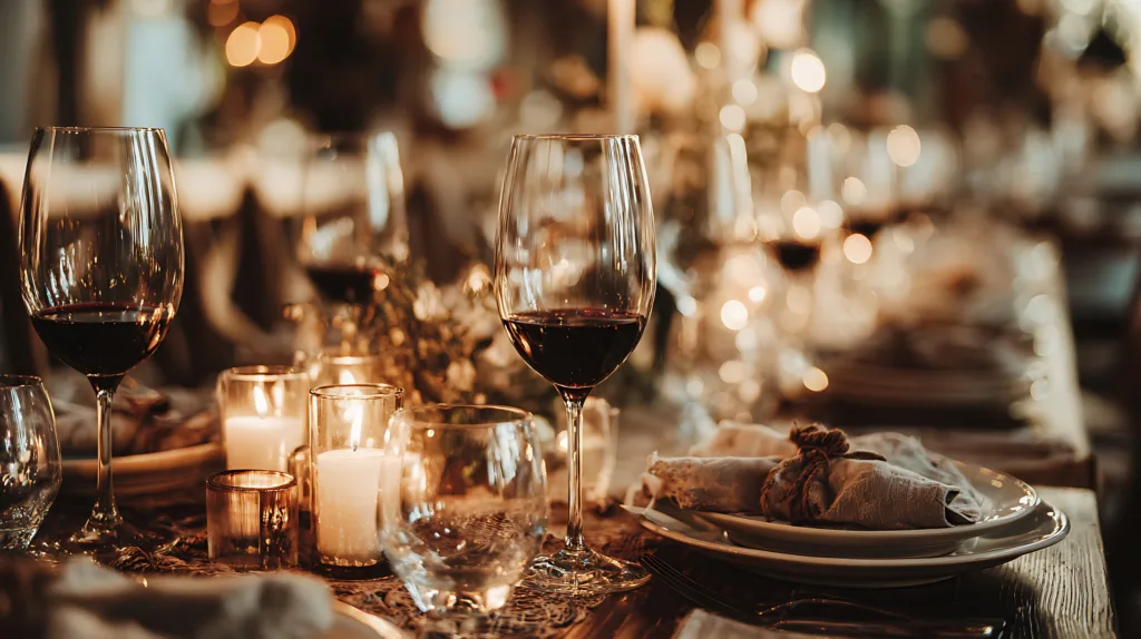 Elegant dinner setting at Kapalua wine festival