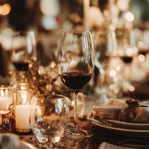 Elegant dinner setting at Kapalua wine festival