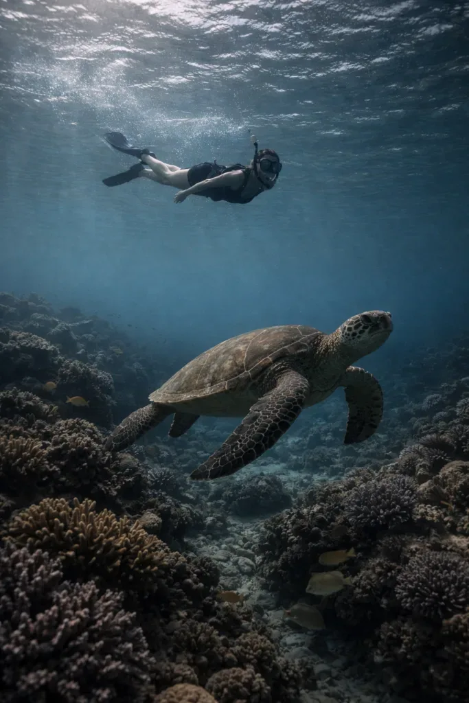 Group snorkeling adventure exploring Big Island waters