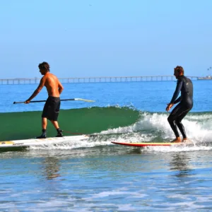 Beginner stand-up paddleboarding lessons in Maui waters