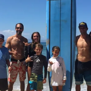 Group enjoying private surf lessons on Maui beach