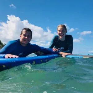 Tourists exploring scenic island landscapes during guided tour